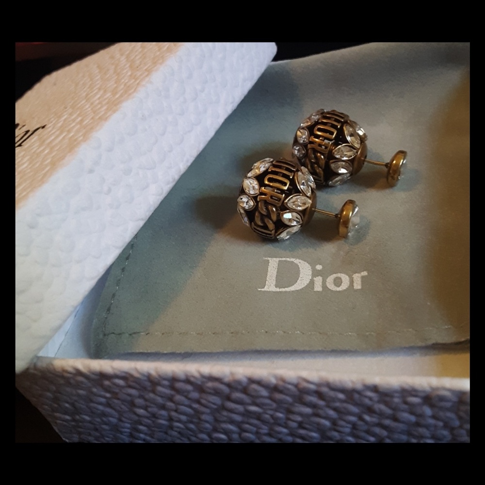 New! Crystal Dior Tribal Earrings!